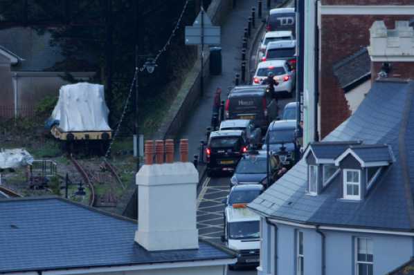 11 March 2020 - 17-16-27 
Talking of vehicles. There were too many in Kingswear today. Not helped by the Higher Ferry being out of action. But the main problem was getting out of the village.
-------------- 
Kingswear traffic jam